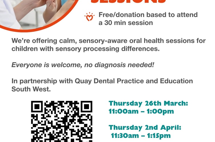 Next available sessions and booking information for The Fidget Project oral hygiene appointments.